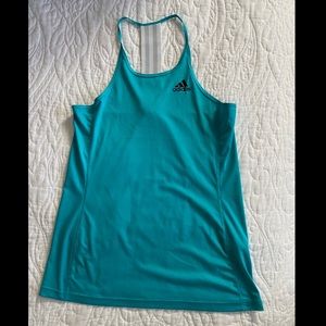 Adidas Teal Climalite Workout Top